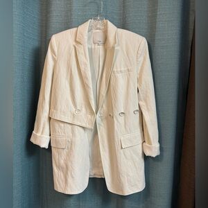 Tibi Oversized Cream Blazer Size 4 NWOT